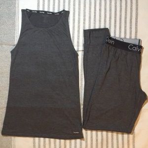 Calvin Klein Lounge Pants & Matching Tank Top SZ S